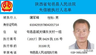 旬邑法院第三期失信人員公布 融資性擔保行業的信任重建與責任契約